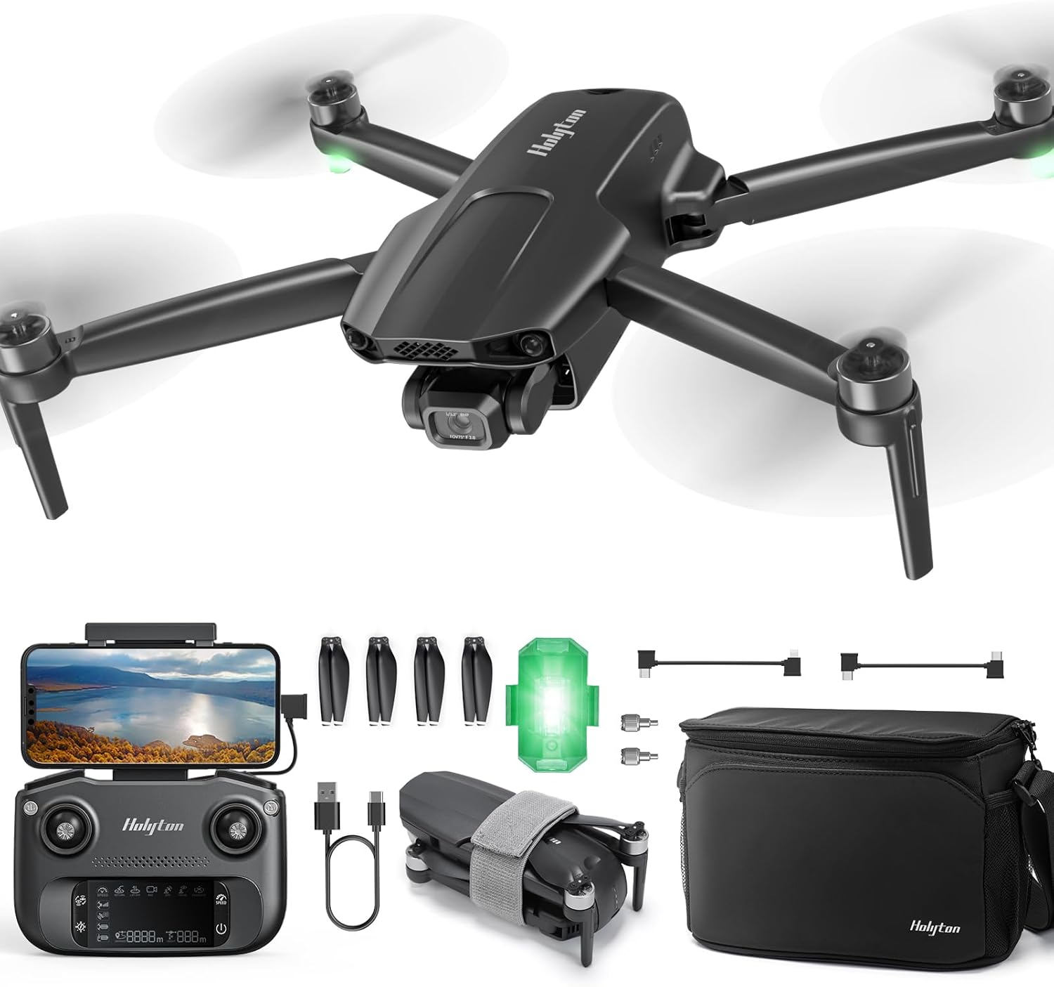 Holyton HT70: 4K Video Drone with GPS & Night Vision