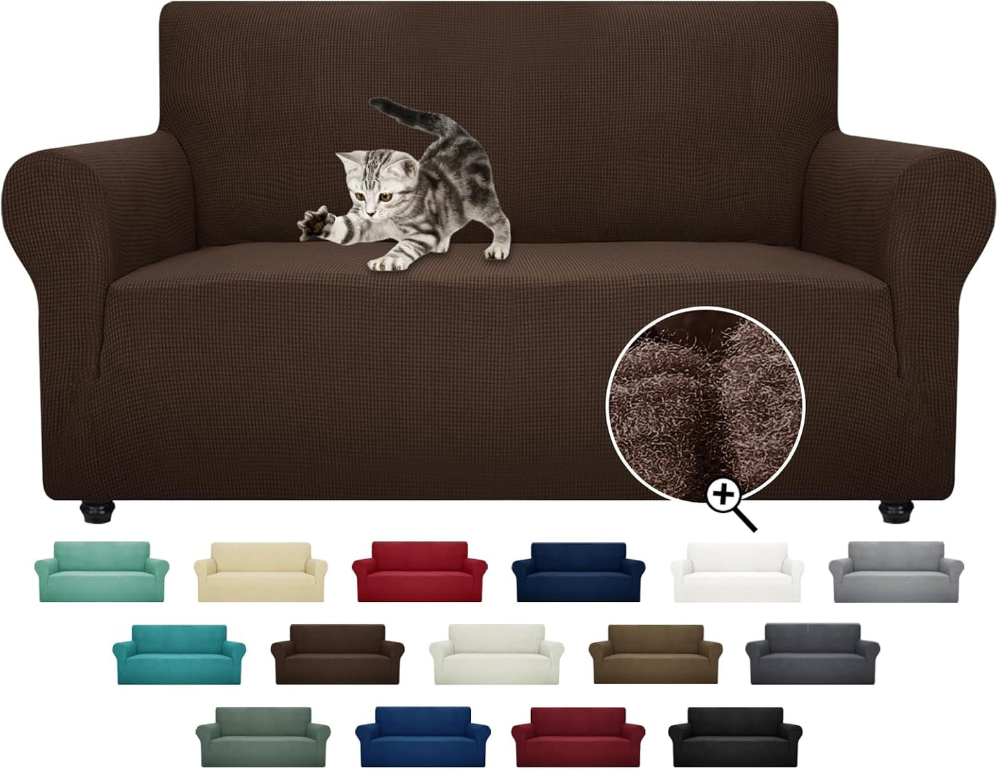 Super Stretch Couch Cover for Loveseat - Pet Friendly Protector