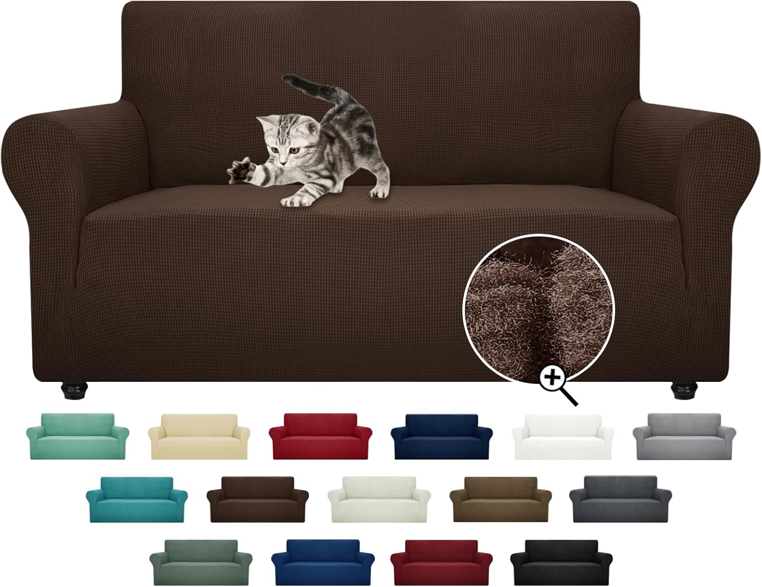 Super Stretch Couch Cover for Loveseat - Pet Friendly Protector