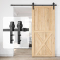 8ft Heavy Duty Sliding Barn Door Hardware Kit for Home Use
