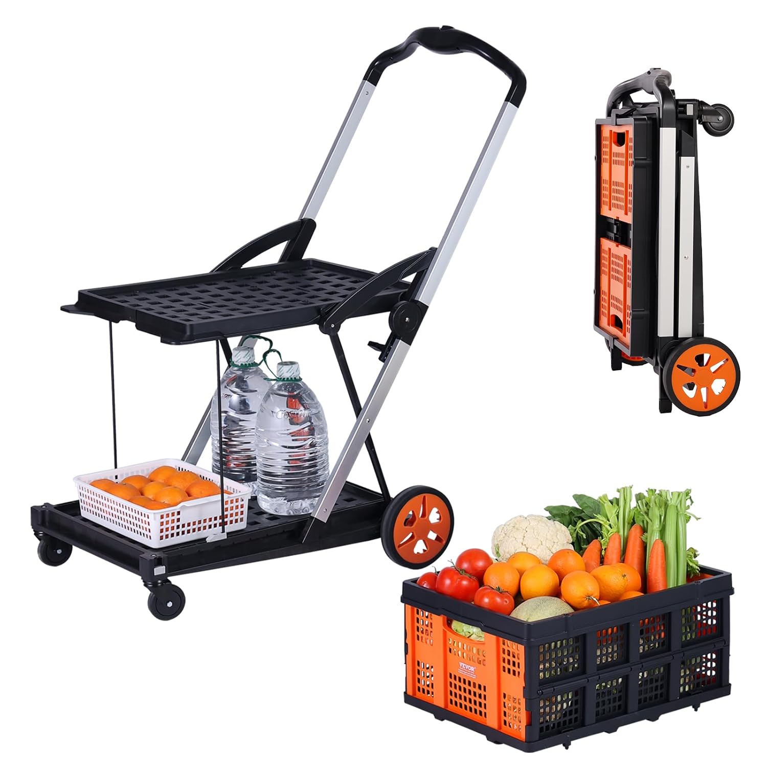 VEVOR Multi Use Functional Collapsible Cart for Easy Transport