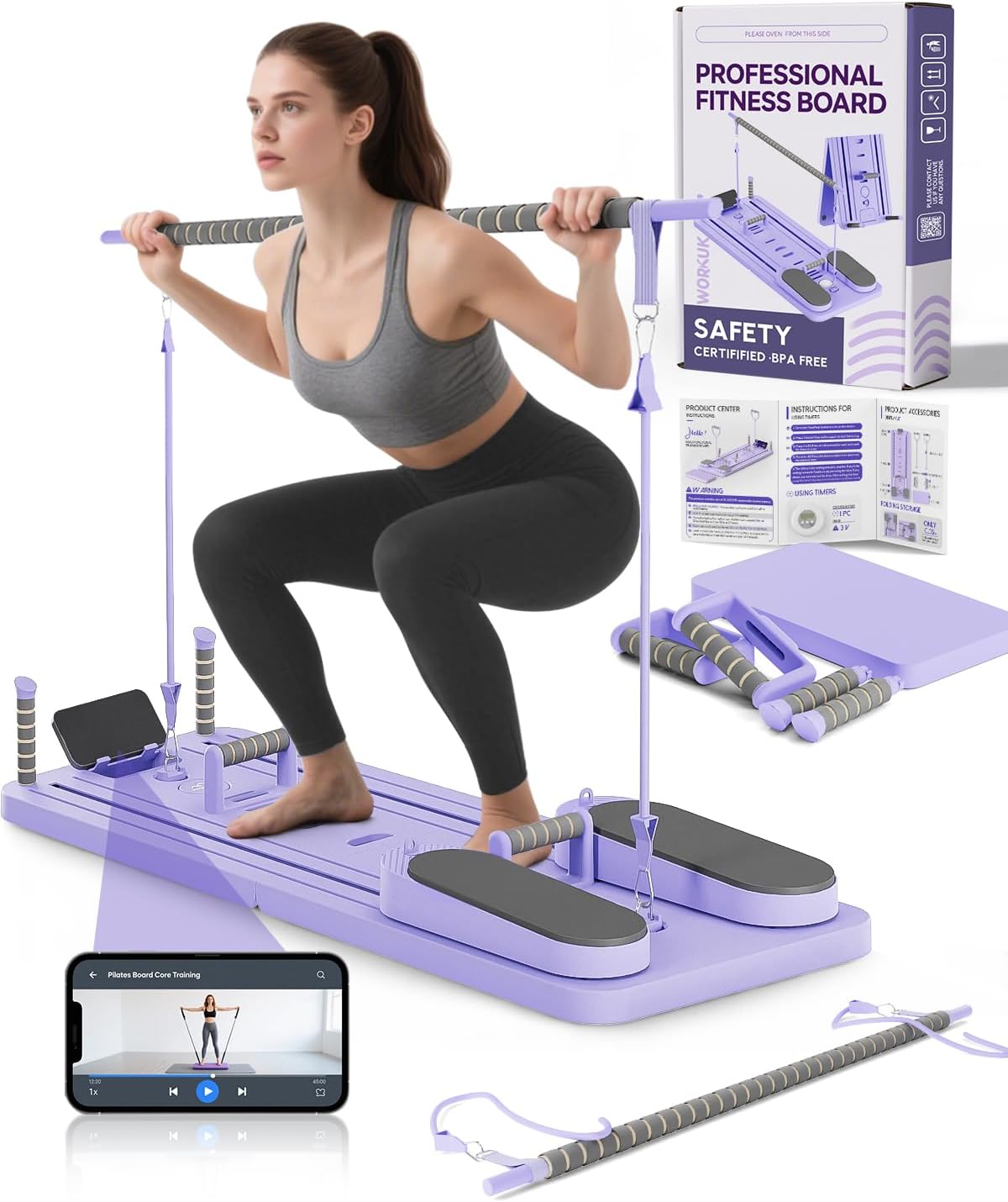 Multi-Functional Pilates Board for Core & Abdominal Training