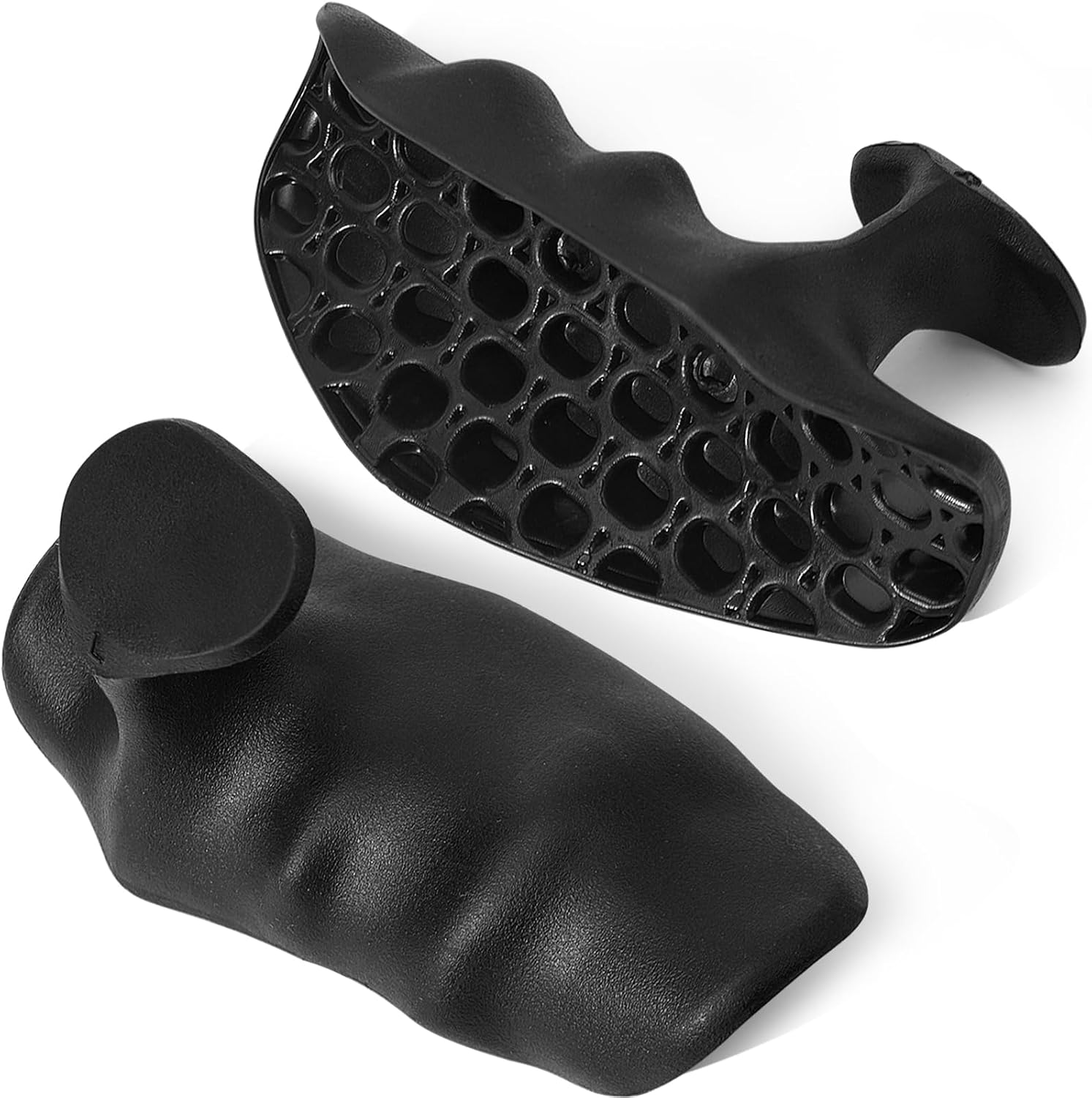 Ergonomic Rubber Weightlifting Grips - Palm Protection