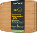 Dishwasher Safe Bamboo Cutting Board 15.4x11.7in - Durable