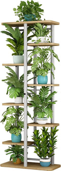 LINZINAR 8 Tier 9 Potted Plant Stand - Compact Display Shelf