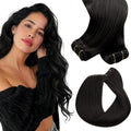 Sunny Hair Weft Human Hair Extensions 22in - Natural Black Seamless
