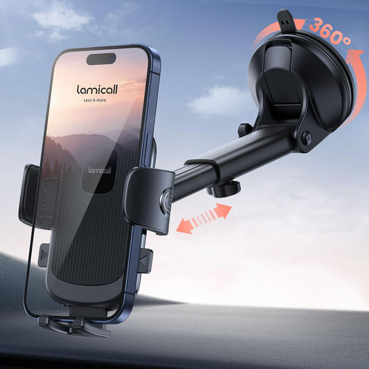 Lamicall Car Phone Holder - Strongest Suction Cup