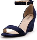 IDIFU Women's Timeless Wedge Sandals Ideal for Casual or Dressy