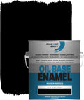 Diamond Brite Paint 1 Gallon Oil Base Enamel Paint Black - Durable