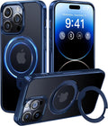 Alphex Invisible Stand for Magsafe iPhone 14 Pro Max Case - Deep Blue
