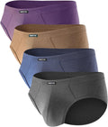 Men's Bamboo Cool Tagless Briefs - Breathable Contour Pouch Comfort