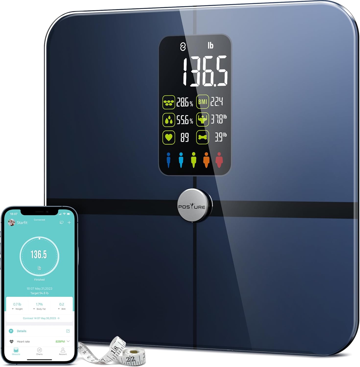 Body Fat Scale with Extra Large Display and Wireless Syncing