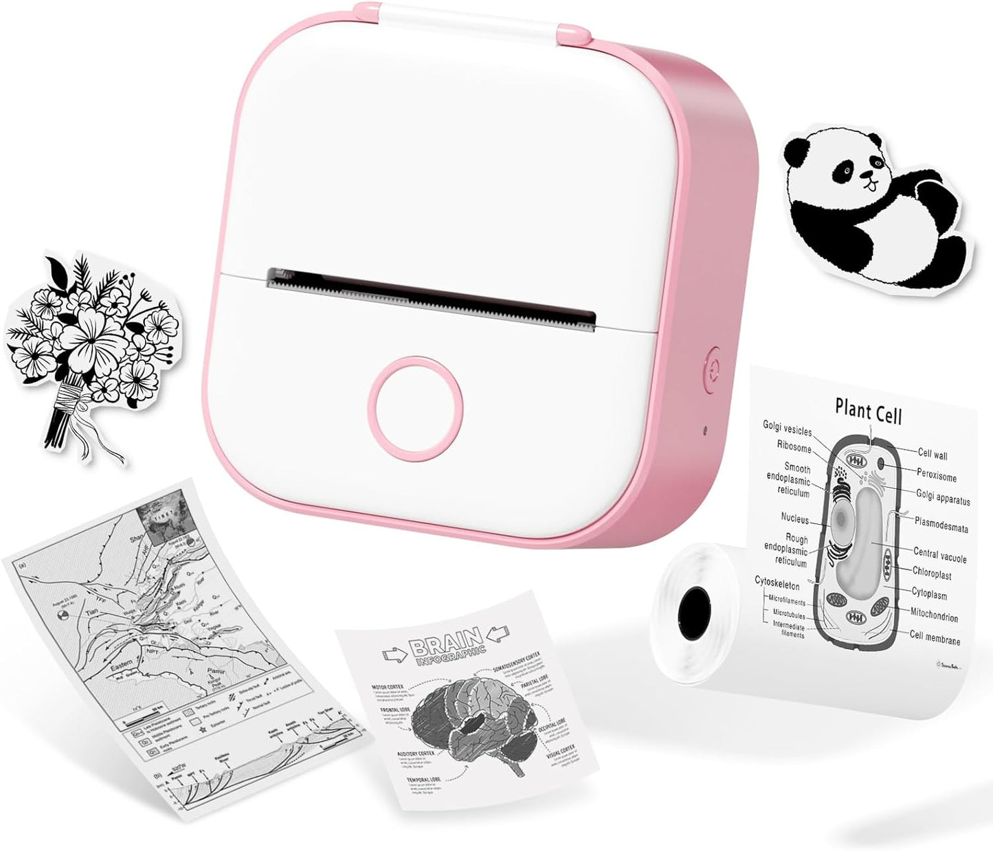 Wireless Bluetooth Mini Sticker Printer - DIY on-the-go Printing