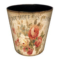 10L Wastebasket Retro Decorative PU Leather Trash Can - Stylish Home