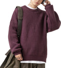 Men's Vintage Grandpa Aesthetic Sweaters Crewneck Knitted Pullover