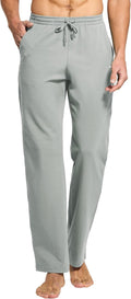 Men's Cotton Yoga Sweatpants Open Bottom - Lightweight Comfort