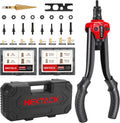Rivet Nut Tool Kit with Step Drill Bit and 120 Nutserts - Heavy Duty