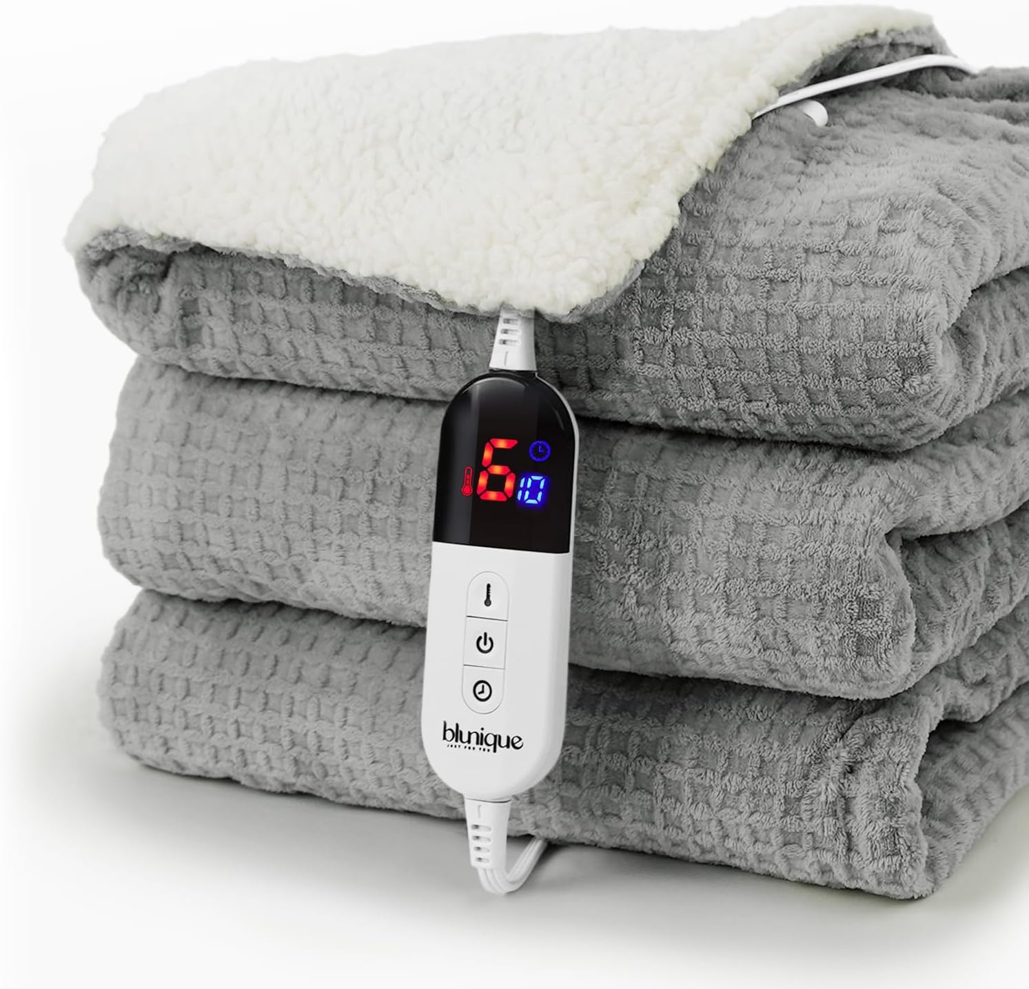 Heated Blanket Electric Blanket Full Waffle for Cozy Comfort