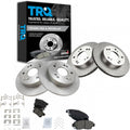 TRQ Front and Rear Brake Pad & Rotor Kit for 2002-2006 Acura RSX
