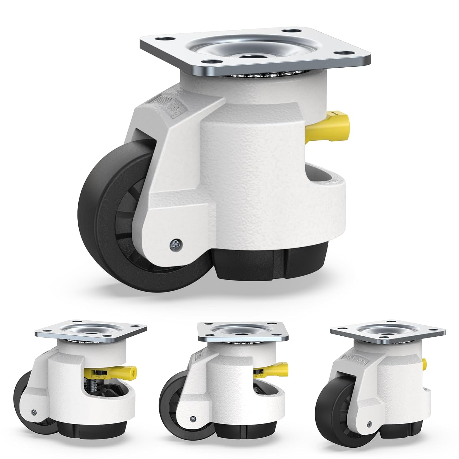 HOLKIE Leveling Casters Set of 4 for Heavy Duty Use