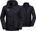 Women's 3-in-1 Waterproof Ski Jacket - Versatile Winter Coat