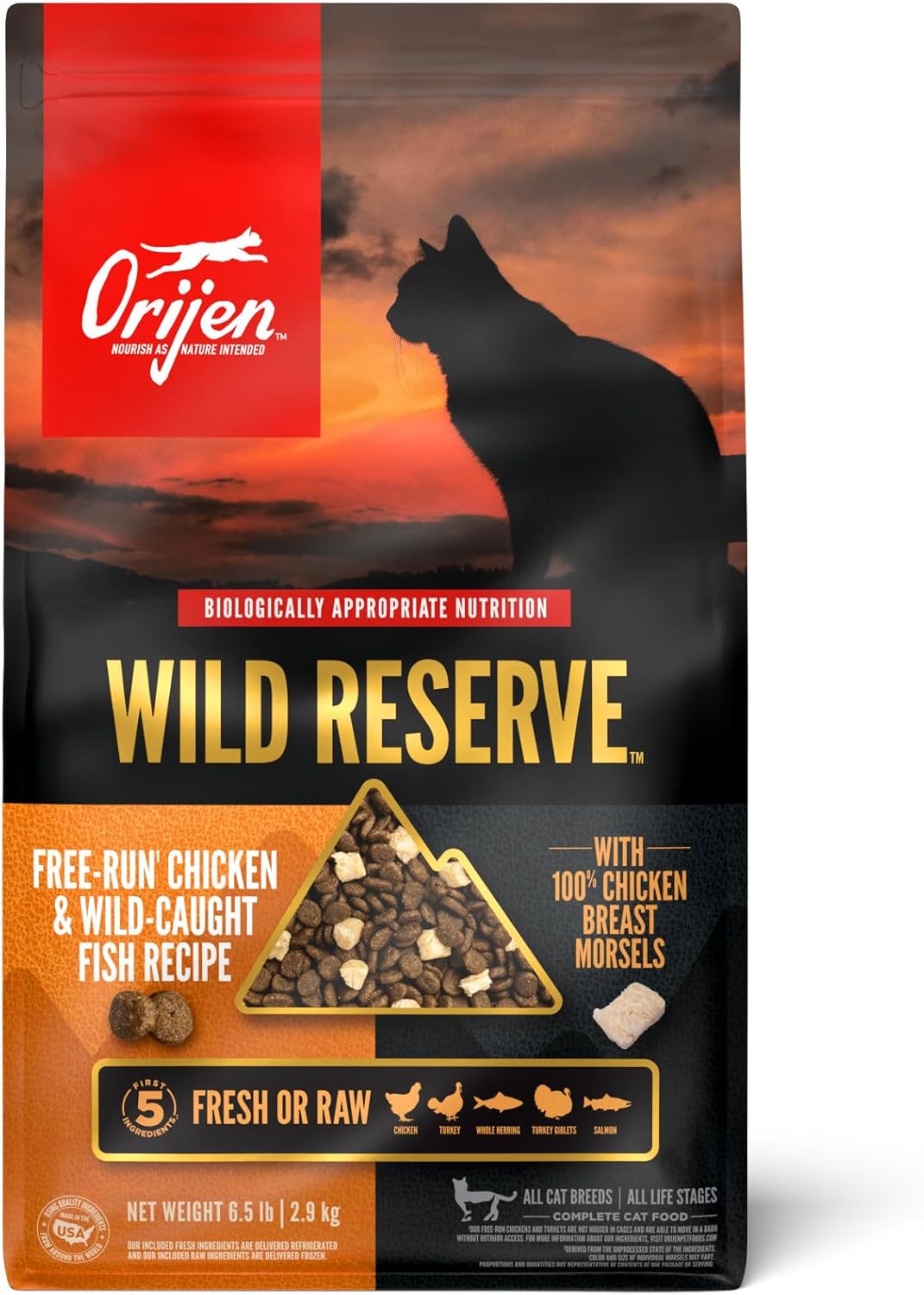 ORIJEN Wild Reserve Dry Cat Food with Chicken & Fish Recipe