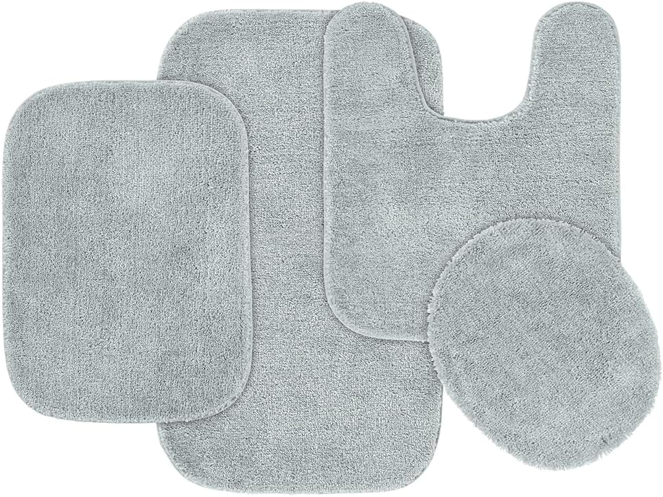 Garland Rug Traditional Nylon Washable 4 Piece Bathroom Set