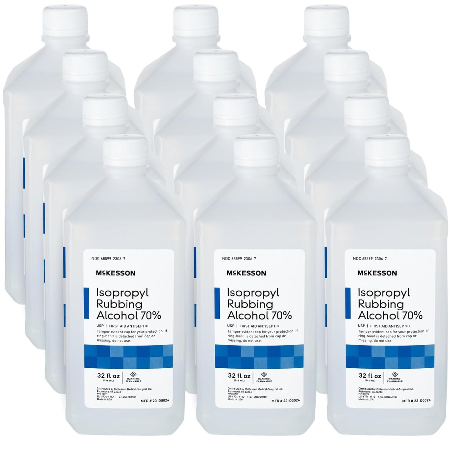 McKesson Isopropyl Rubbing Alcohol 70% First Aid Antiseptic