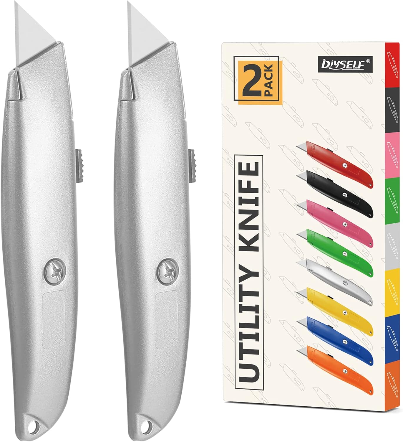 DIYSELF Heavy Duty Utility Knife Set for Home and Office Use