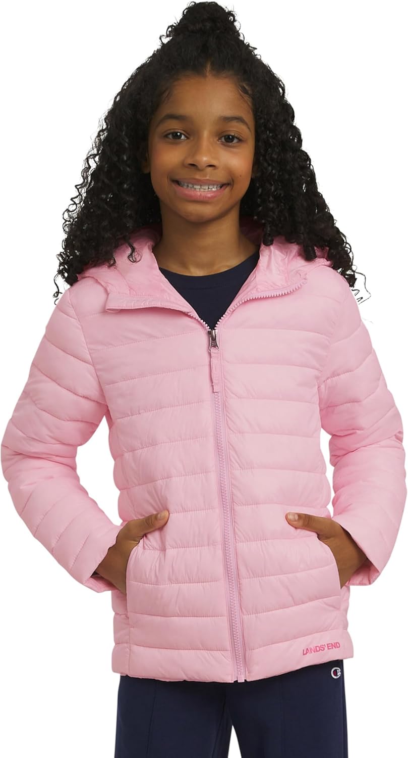 Lightweight Packable Insulated Puffer Jacket for Girls