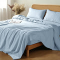 100% French Linen Sheets California King - Breathable Cooling Set
