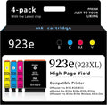 923e 923xl Ink Cartridges Combo 4-Pack with Chip Replacement - High
