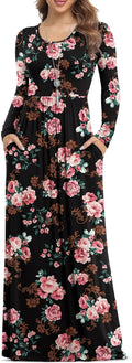 VIISHOW Women's Long Sleeve Maxi Dresses with Pockets Review
