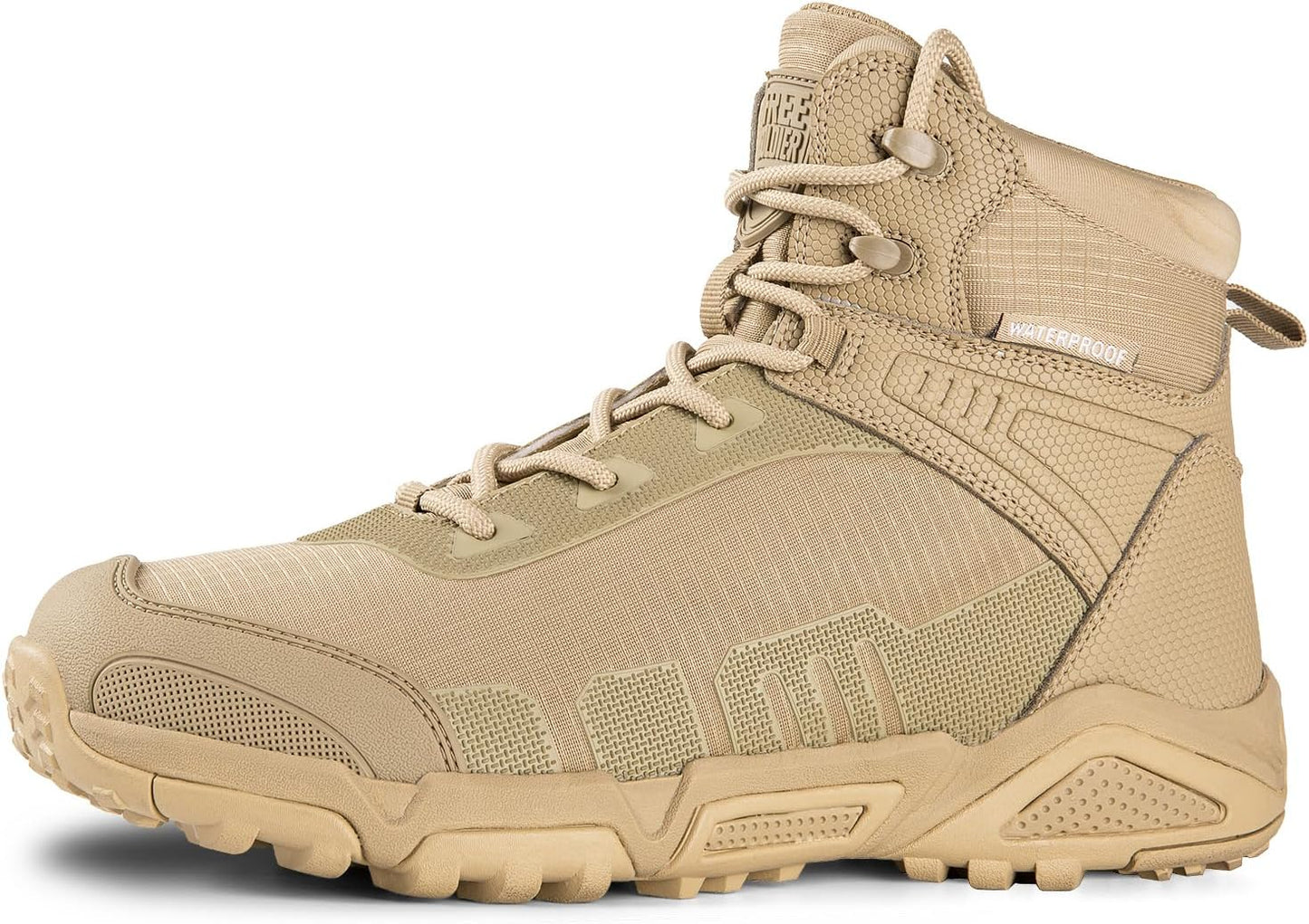 FREE SOLDIER Waterproof Hiking Boots - Lightweight & Durable