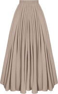 Scarlet Darkness Women Casual Maxi Skirt Flowy Bohemian