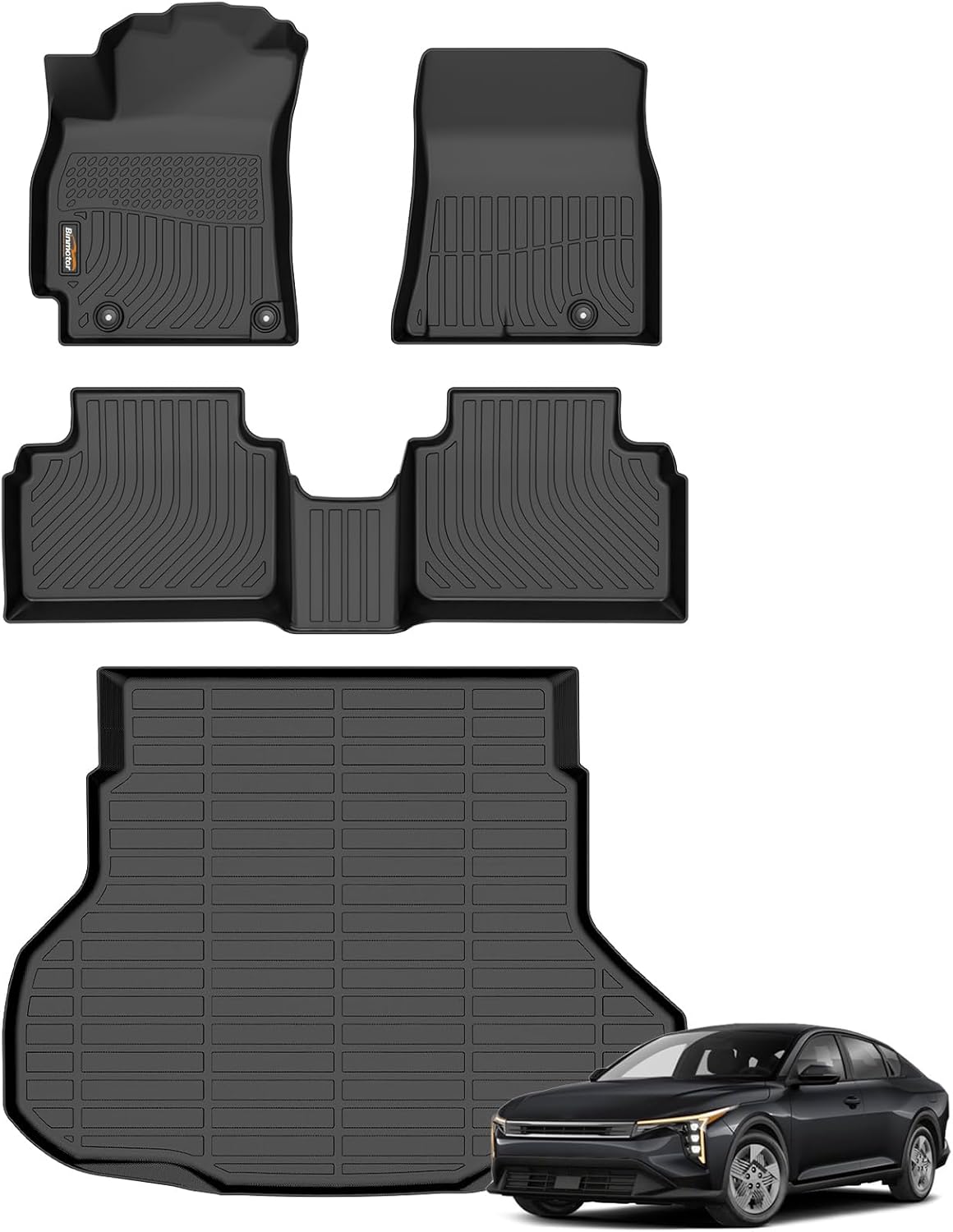 Custom Fit All Weather Floor Mats for Kia K4 2025 Sedan