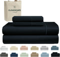 Cloud Scape Linen 100% Egyptian Cotton King Sheets Set - 1000 TC Soft