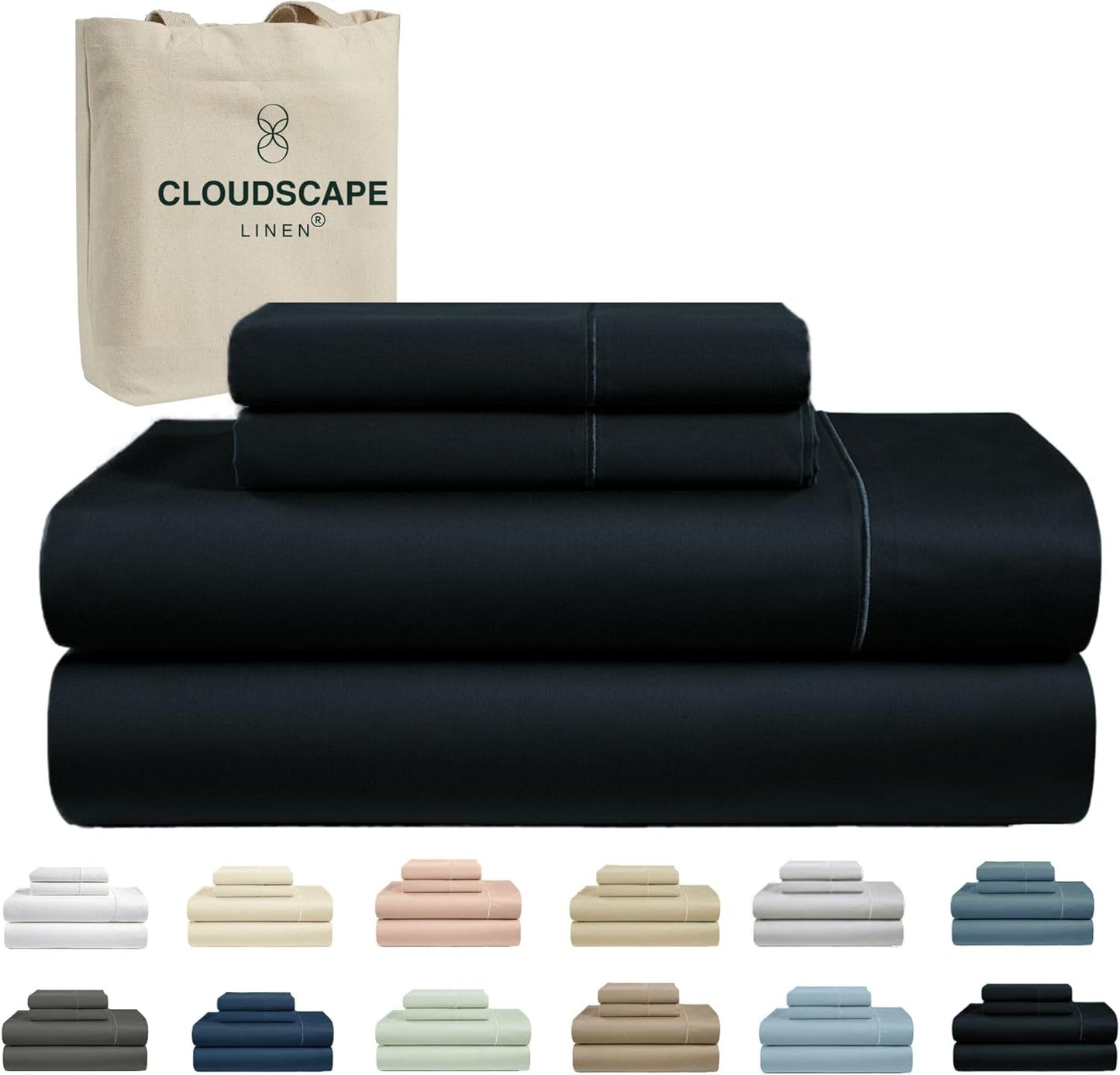 Luxurious 100% Egyptian Cotton King Sheets Set for Comfort