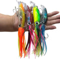 Simulation Squid Fishing Lures 4Pcs Kit - Large Realistic Topwater