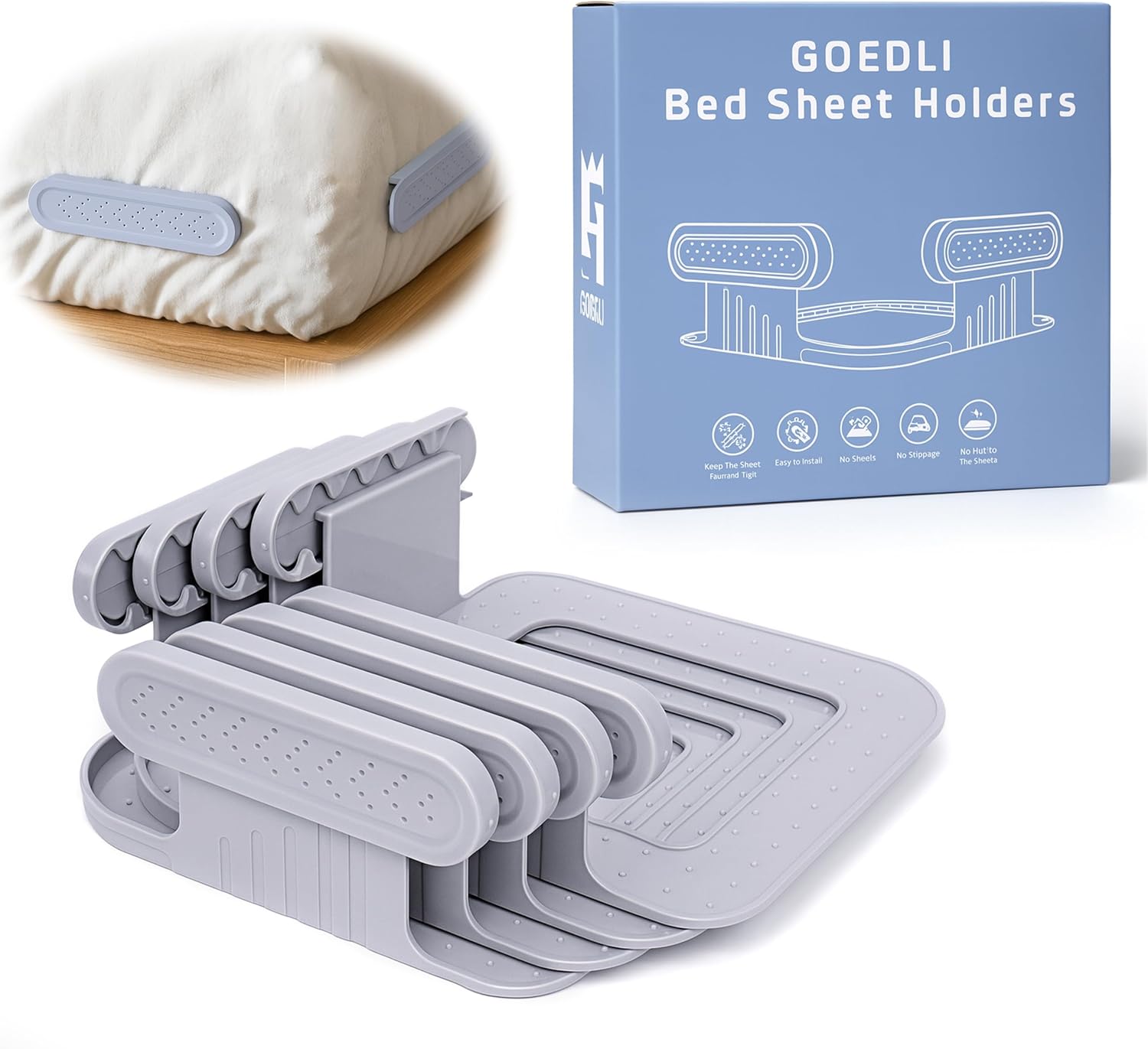 Lock Sheet Holders for Secure Bed Sheets and Easy Installation