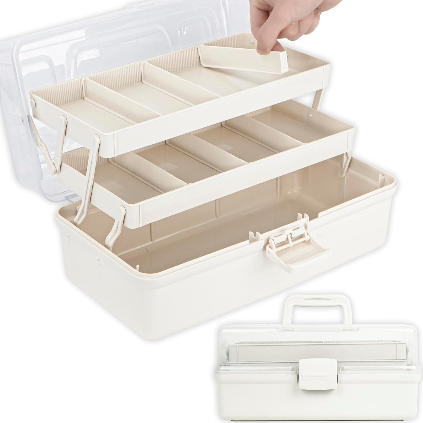 14in 3-Layer Craft Organizers for Art, Sewing, and More
