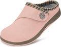 Wide Width Suede Fuzzy Slippers for Women & Men - Warm Slip On