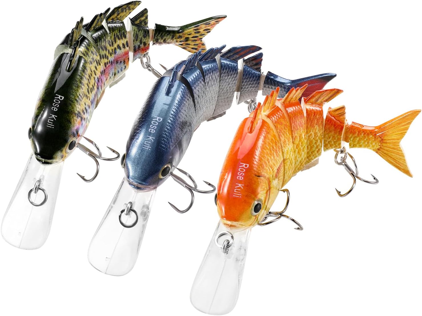 Rose Kuli Multi Jointed Swimbaits: Lifelike Bass Lures