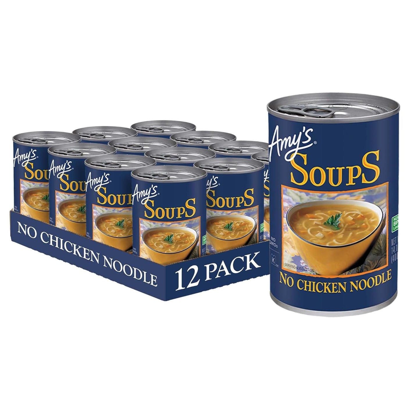 Amy's Vegan No Chicken Noodle Soup - Comforting Plant Based Meal