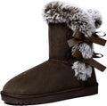 WFL Women Snow Boots Classic Mid-calf Fur Lining - Warm & Comfy