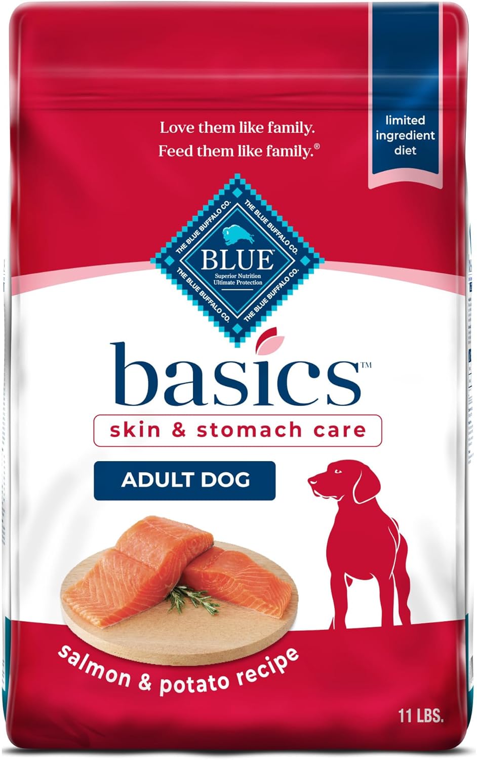 Blue Buffalo Basics Adult Dry Dog Food for Skin & Stomach Care