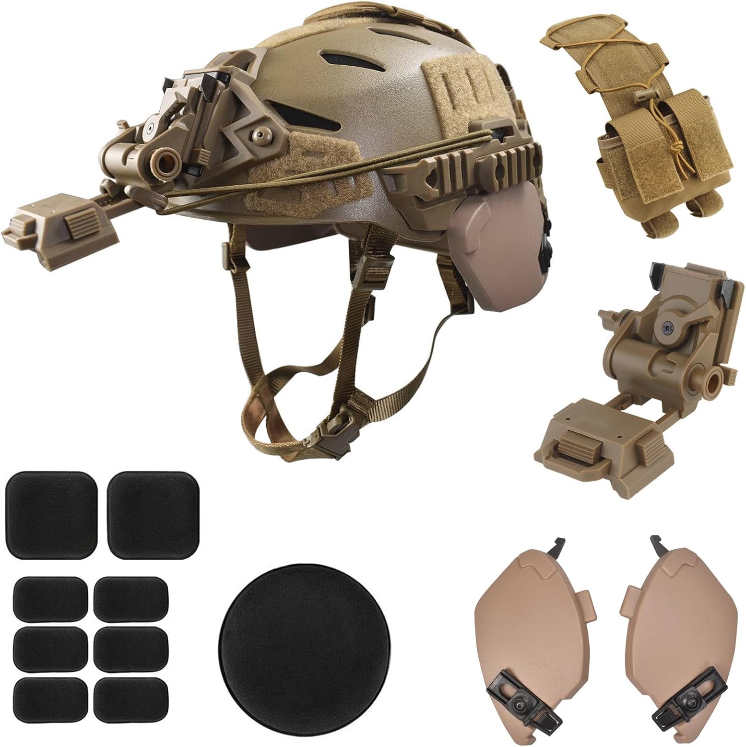 Protective Airsoft Helmet Set with Night Vision Mount