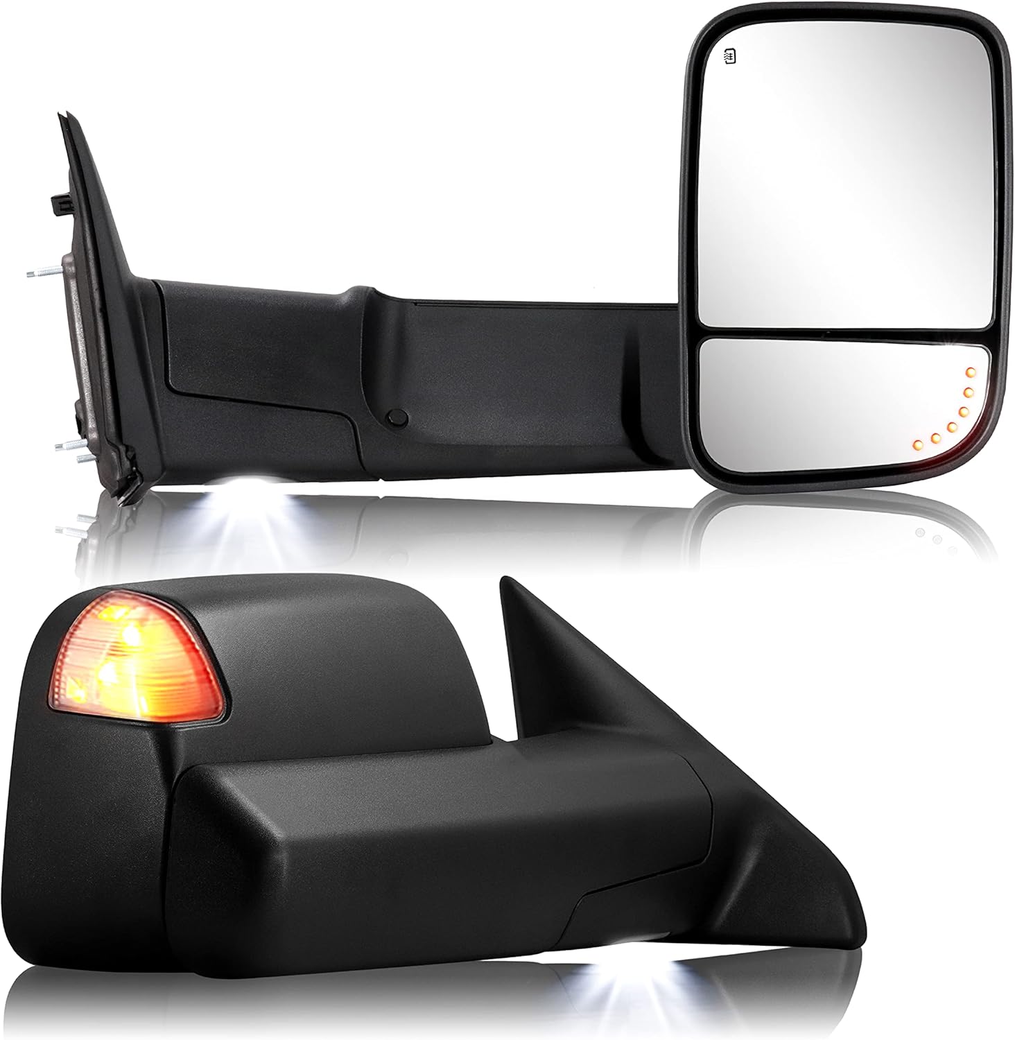 Towing Mirror for Dodge Ram 2009-2018 with Heated Glass & LED