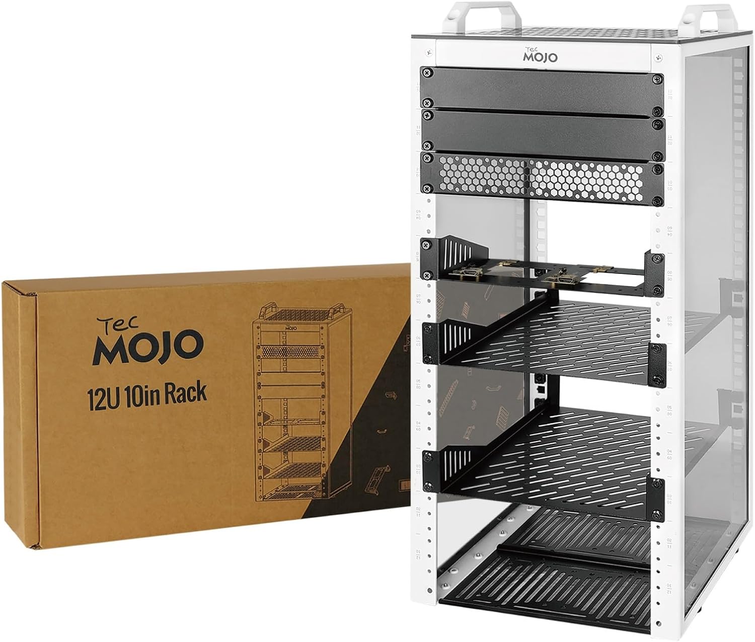 Tecmojo 12U Network Rack for Efficient IT Equipment Organization