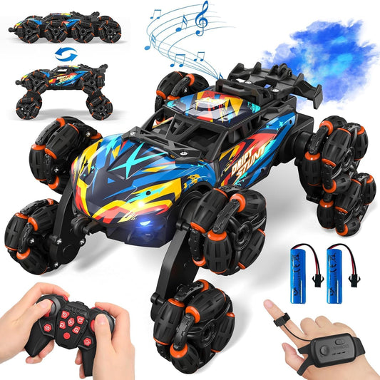 8WD Gesture Control Stunt Car with LED & Music - Ultimate Off-Road Fun!